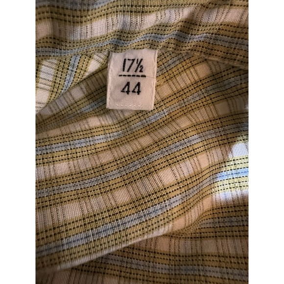 Kiton Shirt Mens 44 17 1/2 Green Plaid Button Up Cotton Career Made In Italy - Picture 8 of 8